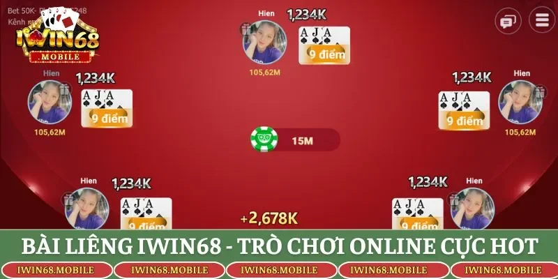 Bài liêng Iwin68 - Trò chơi online cực hot