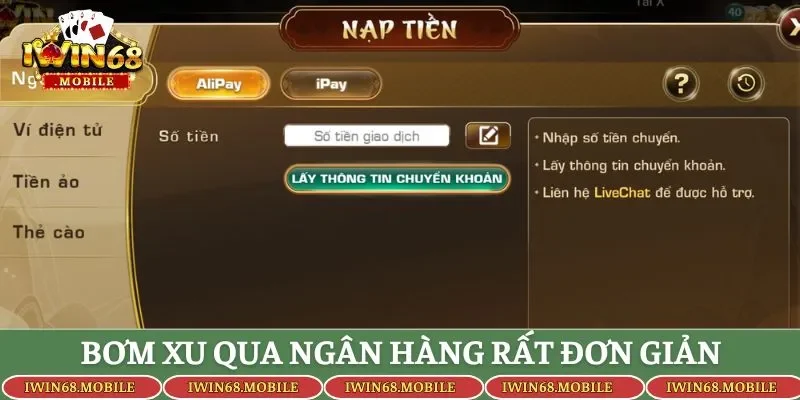 Bơm xu qua ngân hàng rất đơn giản