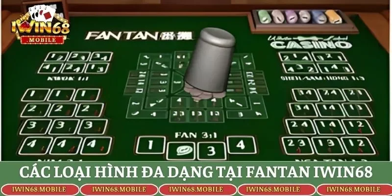 Các loại hình đa dạng tại Fantan IWIN68