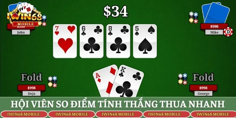 Hội viên so điểm tính thắng thua nhanh