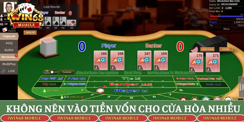 Không nên vào tiền vốn cho cửa hòa nhiều