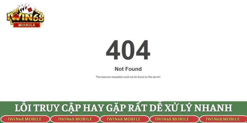 Lỗi truy cập hay gặp rất dễ xử lý nhanh